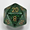 Kości Chessex - kostka k20 34mm Speckled Golden Recon
