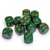 Kości Chessex - kostka k6 16mm Speckled Golden Cobalt