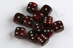 Kości Chessex - kostka k6 12mm Speckled Silver Volcano