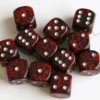 Kości Chessex - kostka k6 16mm Speckled Silver Volcano