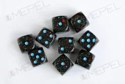 Kości Chessex - kostka k6 12mm Speckled Blue Stars