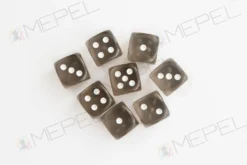 Kości Chessex - kostka k6 12mm Translucent Smoke/white