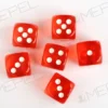 Kości Chessex - kostka k6 16mm Translucent Orange/white