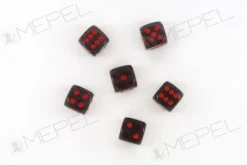 Kości Chessex - kostka k6 16mm Translucent Smoke/red
