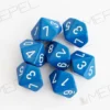 Kości Chessex - kostka k10 Opaque Blue/white