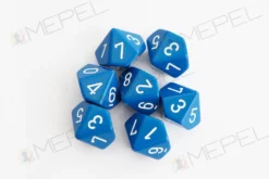 Kości Chessex - kostka k10 Opaque Blue/white