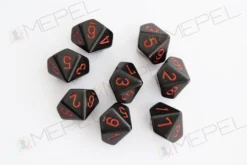Kości Chessex - kostka k10 Opaque Black/red