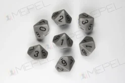 Kości Chessex - kostka k10 Opaque Grey/black