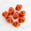 Kości Chessex - kostka k10 Opaque Orange/black