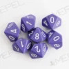 Kości Chessex - kostka k10 Opaque Purple/white