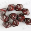 Kości Chessex - kostka k10 Speckled Volcano/ silver