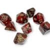 Kości Chessex - zestaw 7 kostek Borealis Cosmos/gold (+ bonusowa kość)