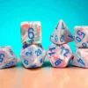 Kości Chessex - zestaw 7 kostek Festive Mega-hedral Pop Art/Blue