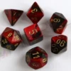 Kości Chessex - zestaw 7 kostek Gemini Black-Red/gold