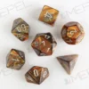Kości Chessex - zestaw 7 kostek Lustrous Gold/silver