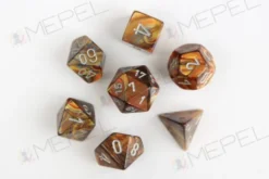 Kości Chessex - zestaw 7 kostek Lustrous Gold/silver