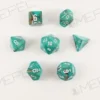 Kości Chessex - zestaw 7 kostek Marble Oxi‑Copper/white