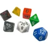 Kości Chessex - zestaw 7 kostek Opaque Nostalgia (multicolor)