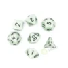 Kości Chessex - zestaw 7 kostek Opaque Pastel Green/black