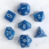 Kości Chessex - zestaw 7 kostek Opaque Blue/white