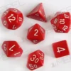 Kości Chessex - zestaw 7 kostek Opaque Red/white