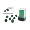 Kości Chessex - zestaw 7 mini kostek Scarab Jade/gold