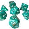 Kości Chessex - zestaw 7 mini kostek Scarab Scarlet/gold