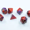 Kości Chessex - zestaw 7 mini kostek Gemini Black-Purple/gold