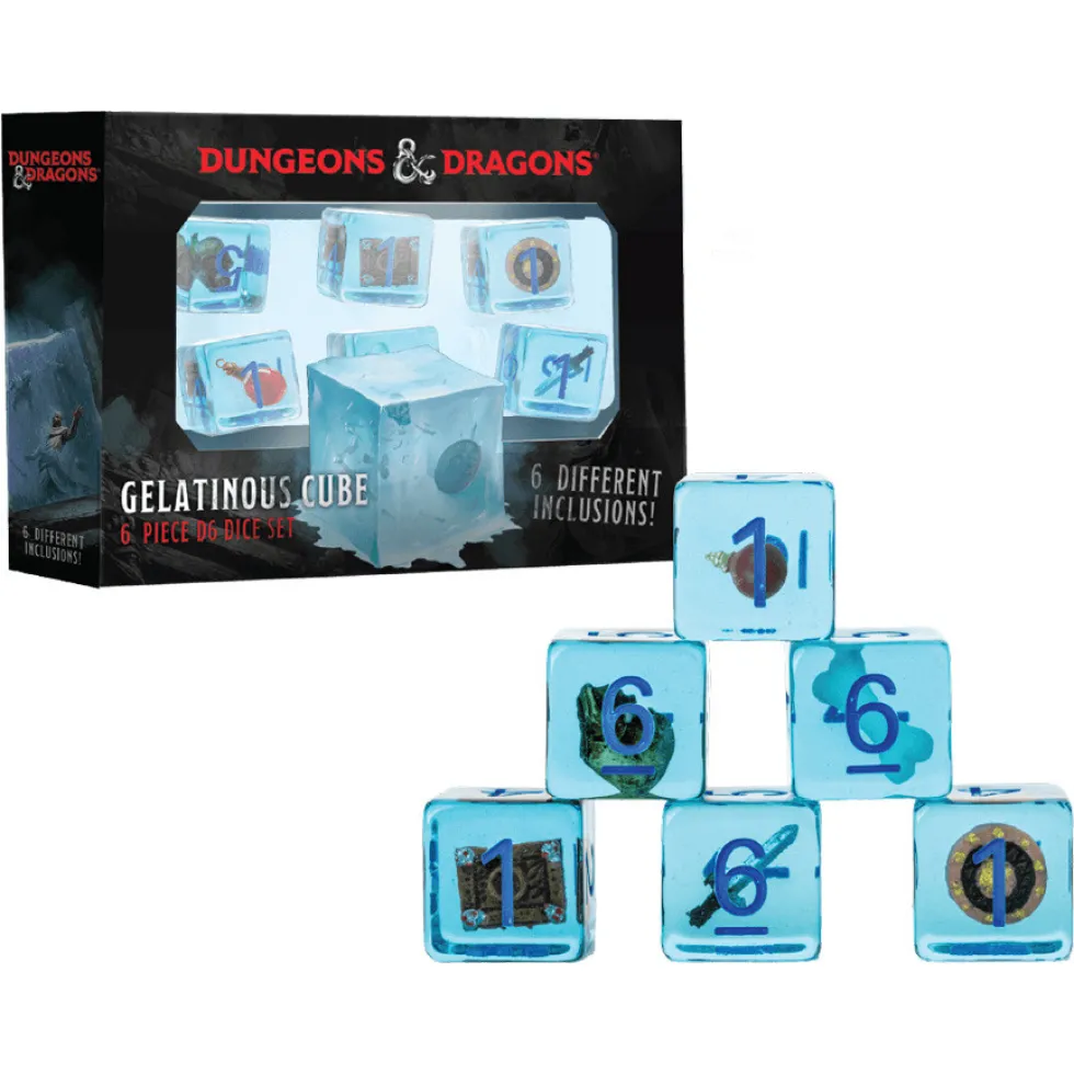 Kości Fanroll - zestaw D&D Gelatinous Cube 6-Pack