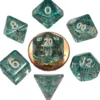 Kości Fanroll - zestaw 7 mini kostek Ethereal Light Blue (10mm)
