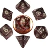 Kości Fanroll - zestaw 7 mini kostek Ethereal Black (10mm)