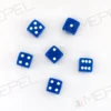Kość/kostka do gry k6 16mm (oczka) - niebieska (100 sztuk)