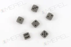 Kość/kostka do gry k6 16mm (oczka) - szara
