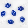 Kość/kostka do gry k10 (0-9) - niebieska