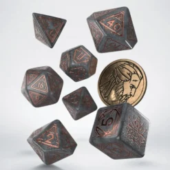 Komplet kości RPG Wiedźmin: Geralt - Cena Neutralności