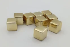 Kostka plastikowa (sześcian) 10mm - Złota