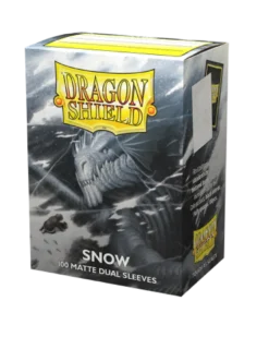 Koszulki na karty Dragon Shield Matte Dual - snow - 100 sztuk