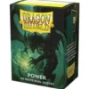 Koszulki na karty Dragon Shield Matte Dual - Metallic Green / Power - 100 sztuk