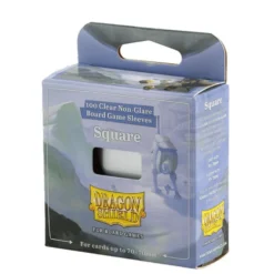 Koszulki na karty Dragon Shield - Clear Non-Glare - Square - 100 sztuk