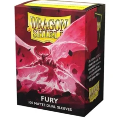 Koszulki na karty Dragon Shield: Matte Dual - Fury - 100 sztuk
