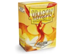 Koszulki na karty Dragon Shield Matte - żółte - 100 sztuk
