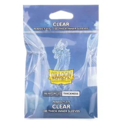 Koszulki na karty Dragon Shield: Perfect Fit Thick Inner - Clear 100 sztuk