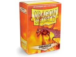 Koszulki na karty Dragon Shield Matte - pomarańczowe - 100 sztuk