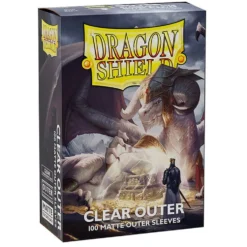 Koszulki na karty Dragon Shield Matte - Clear Outer - 100 sztuk