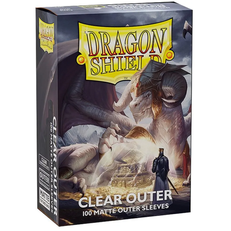 Koszulki na karty Dragon Shield Matte - Clear Outer - 100 sztuk