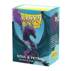 Koszulki na karty Dragon Shield Matte Dual - Soul & Petrol - 100 sztuk