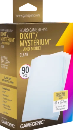 Koszulki na karty Gamegenic: Dixit/Mysterium (81x122 mm) - Clear - 90 sztuk