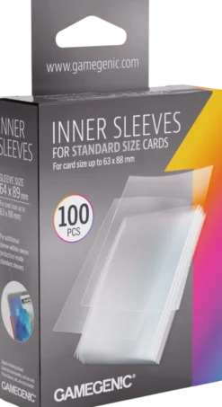 Koszulki na karty Gamegenic: Inner Sleeves - Standard (64x89 mm) - 100 sztuk