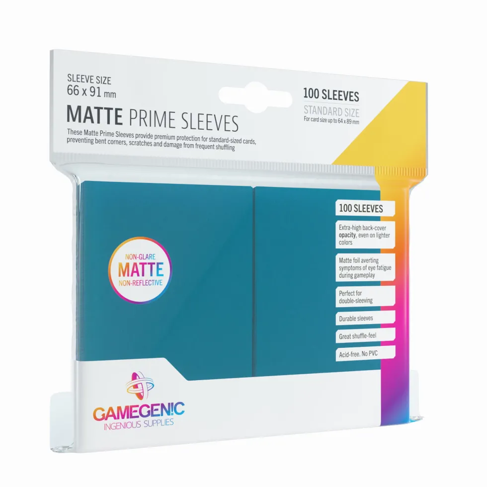 Koszulki na karty Gamegenic: Matte Prime CCG (64x89 mm) - Dark Grey - 100 sztuk