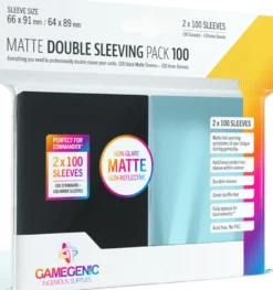 Koszulki na karty Gamegenic: Matte Double Sleeving Pack (66x91 mm/64x89 mm) 2x100 sztuk